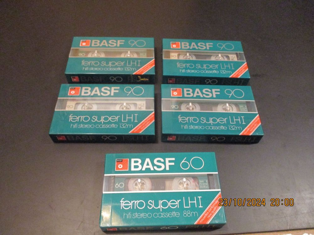 Cassette Audio BASF Ferro Super LHI 60 – Neuve – Qualité
