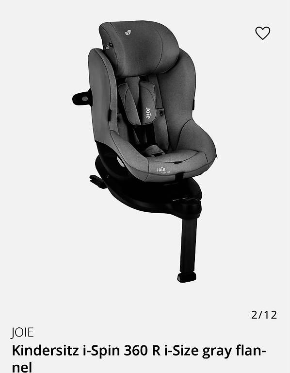 Seggiolini per auto: Seggiolone auto Joie 360 spin – Usato da Tenero venduto da chi_7y8t 1