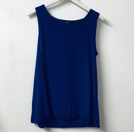 Max Mara Weekend Top MAGIARO mit Seide königsblau Gr S