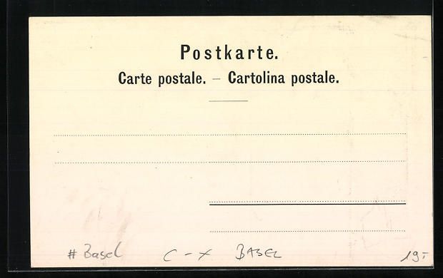Cartoline postali: Basel, Haus Mathilde Kreis, Steinengrabe – Usato da Berlin venduto da bartko-reher 1