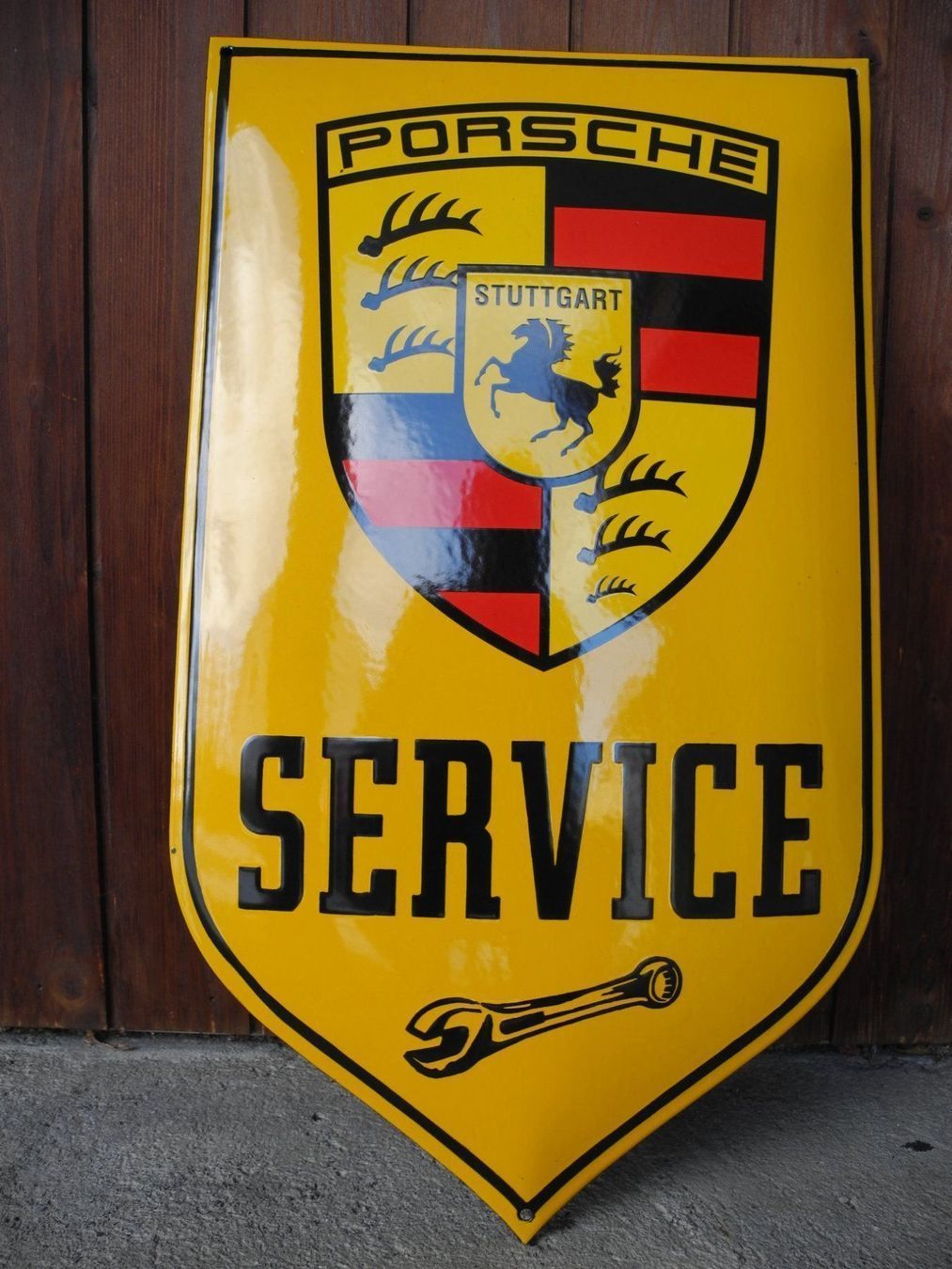 Porsche Insegne: GROSSES PORSCHE  EMAILSCHILD – Usato da Reinach AG venduto da Huckleberrysix 3