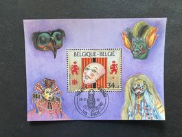 1995  Belgien Masken Block Erstag  (A379)