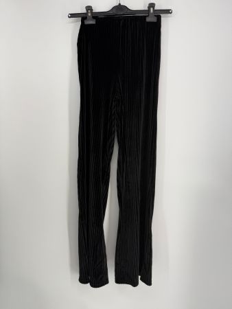 Schwarze Samt Schlaghose Gr. S gerippt