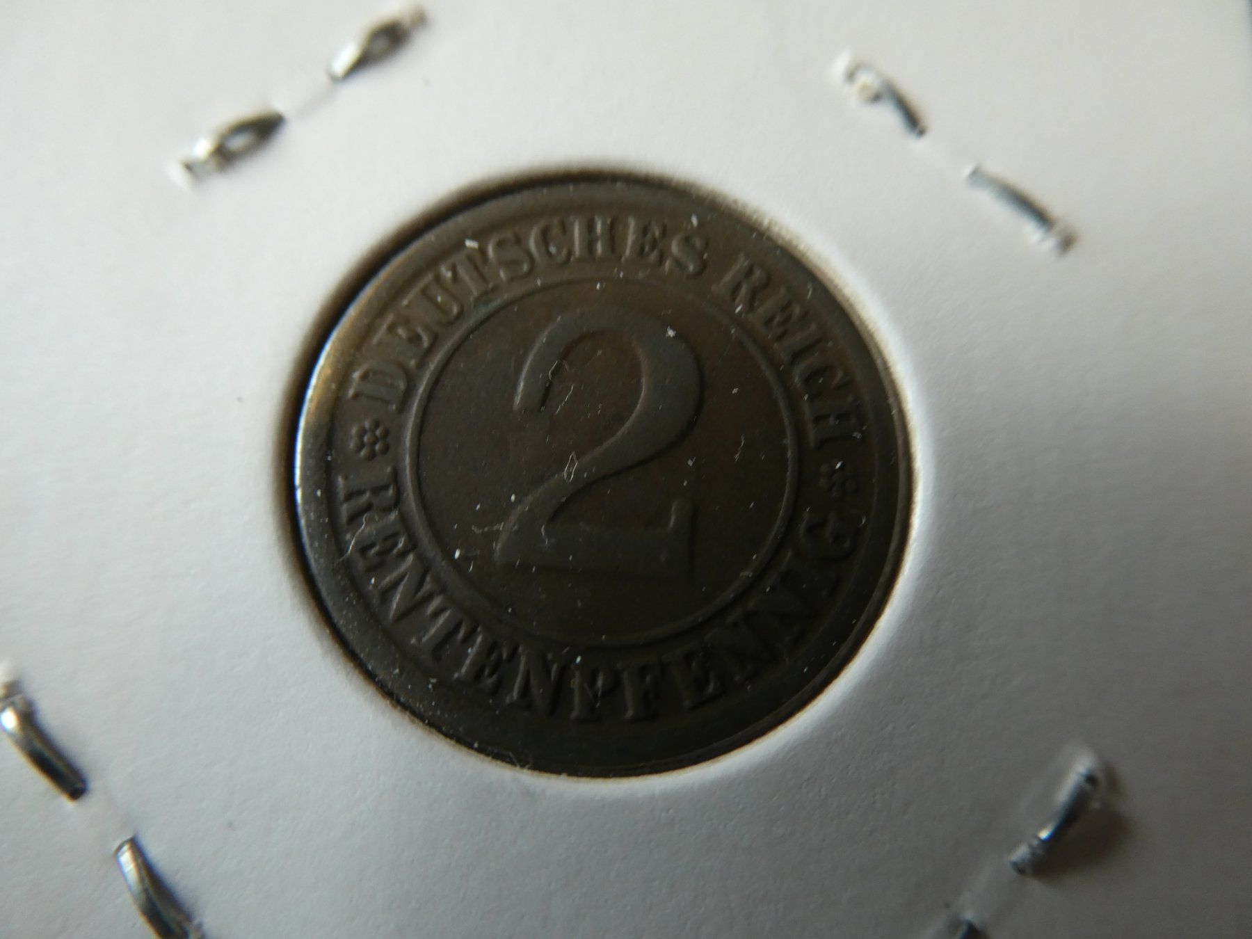 Tutti le monete: Dt. Reich 1924 J, 2 Reichspfennig – Usato da Hinterforst venduto da Rohusri 1