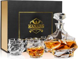 Whiskyflasche und Gläser aus Kristall Scotch ‪‪