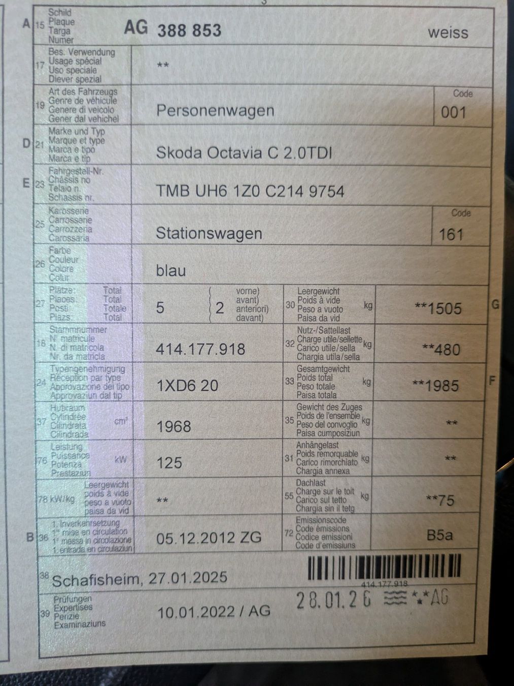 Skoda Autos: Skoda Octavia Combi RS – Gebraucht aus Widen von timon98 6