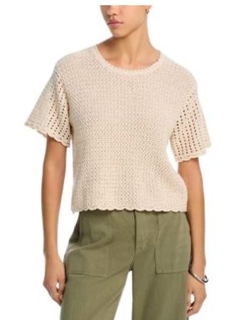 New EUR 280 Rag & Bone  Open Stitch Cotton & Linen top  - S
