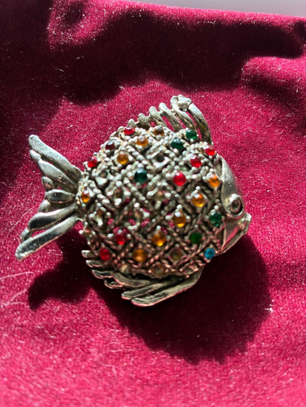 Spille & Fermagli: broche-métal argenté-poisson – Usato da Evilard venduto da nenette01 2