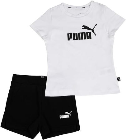 NEU 152 cm 11-12 Jahre PUMA Mädchen T-Shirt & Shorts Set