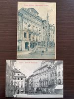 LUZERN Hotel Krone, Weinmarkt, Brunnen, 2 Ansichtskarten
