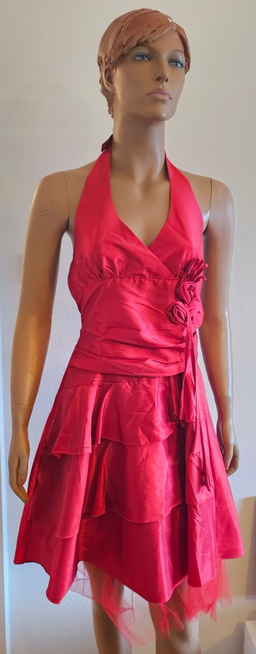 Vestiti: Neues festliches, rotes Kleid, Grösse L – Nuovo e nell'imballaggio originale da Basel venduto da Mazzo84