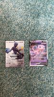 2 Pokemon Karten Mewtwo GX und Mew V