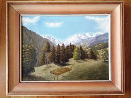Fr. Jauner Öl Gemälde signiert mit Rahmen 80x62 cm