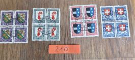 Briefmarken Pro J. 4x 4er Blöcke 1926