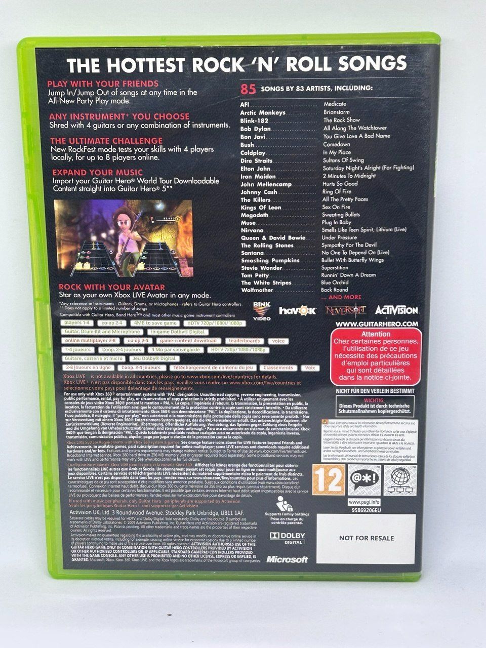 Microsoft Giochi: Guitar Hero 5 per Xbox 360 – Usato da Giubiasco venduto da LorisVale 1
