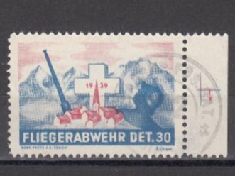 Tutti i francobolli: Fliegerabwehr Wi 20 gestempelt – Usato da Bürglen TG venduto da StampGraf