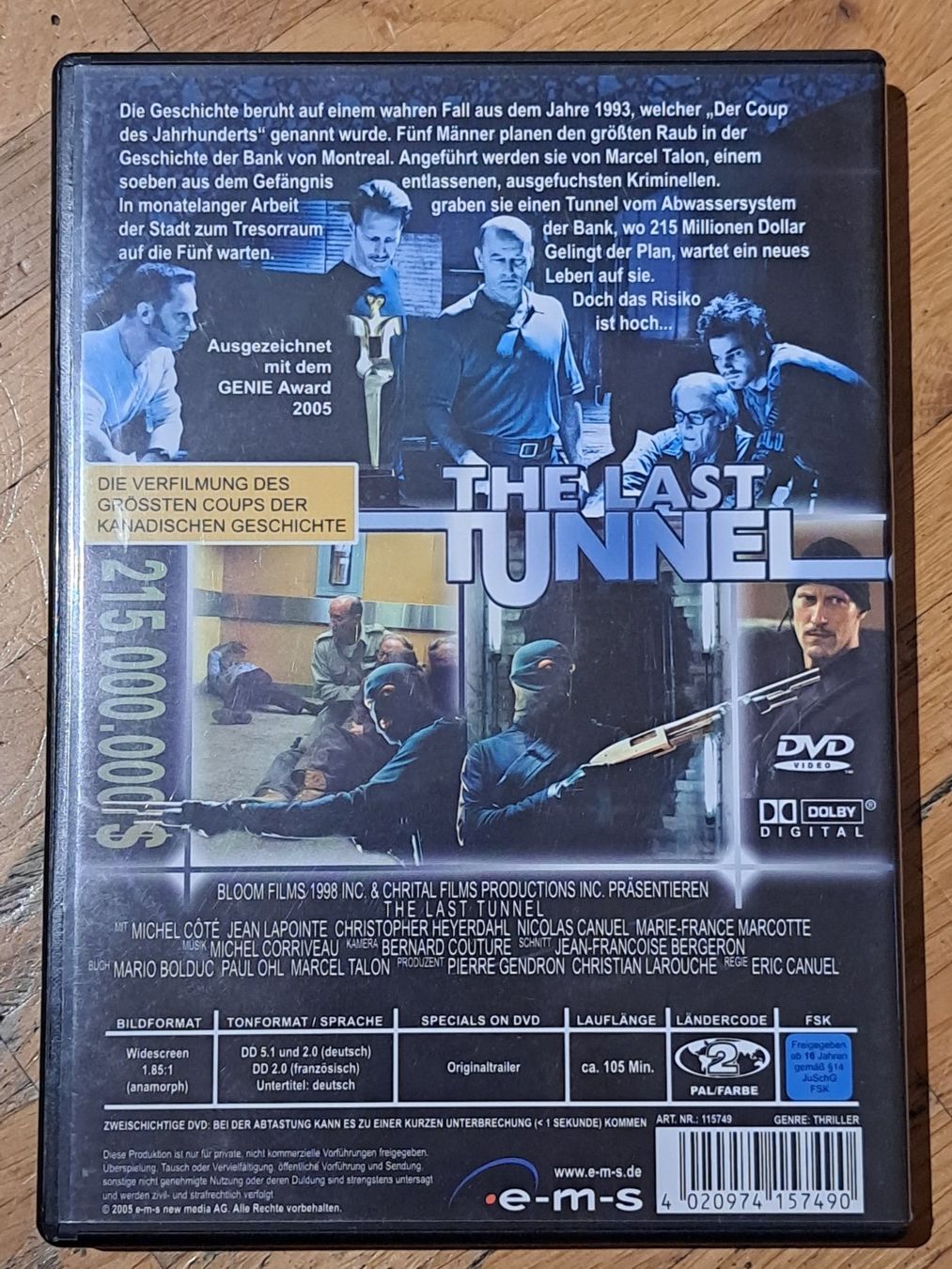 Tutti i DVDs: The last tunnel – Usato da Wallisellen venduto da Sawr 1