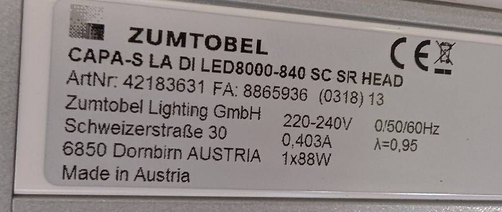 Lampade: 2x Zumtobel CAPA-S Stehleuchte – Usato da Schwerzenbach venduto da chr_9ljt 4