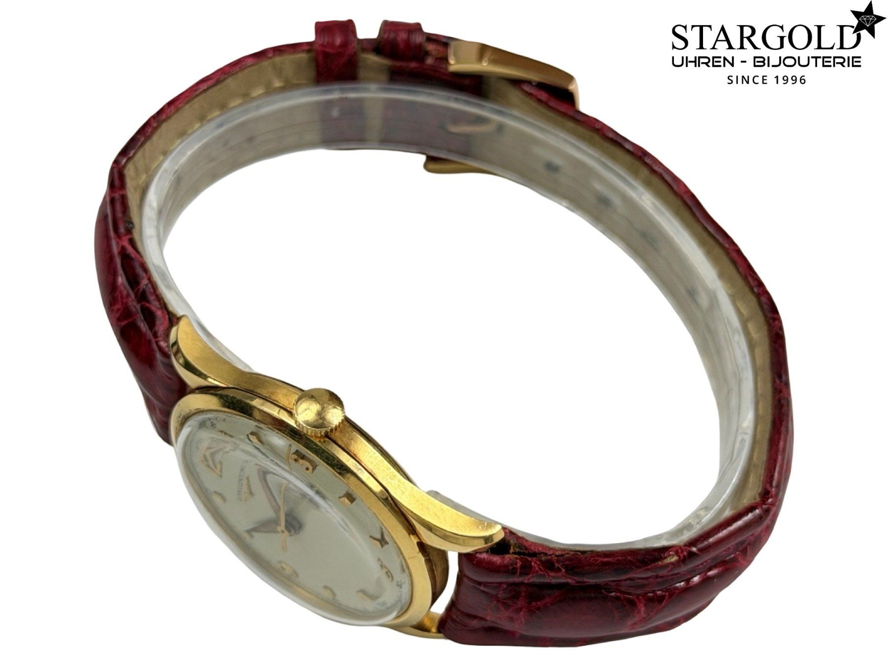 Longines Orologi: Longines Handaufzug Vintage Gold – Usato da Zürich venduto da Stargold-Uhren 4