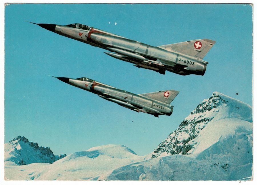 Cartoline postali: Mirages III-S Militär – Usato da Frauenfeld venduto da POML