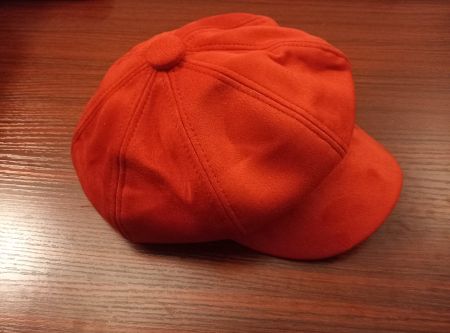 Baskenmütze aus Wildleder Still Rot - Chapeau béret