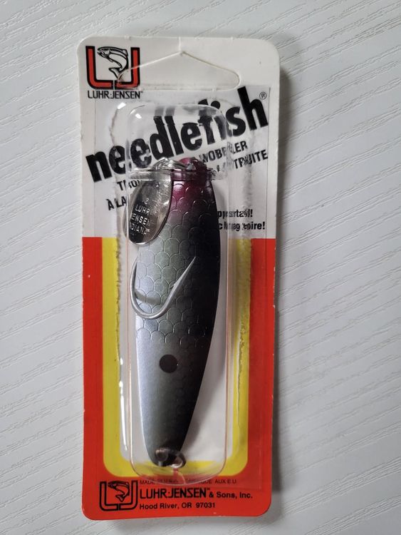Luhr Jensen Needlefish Fishing Lure - Chartreuse/Fire Dot 2-Pack