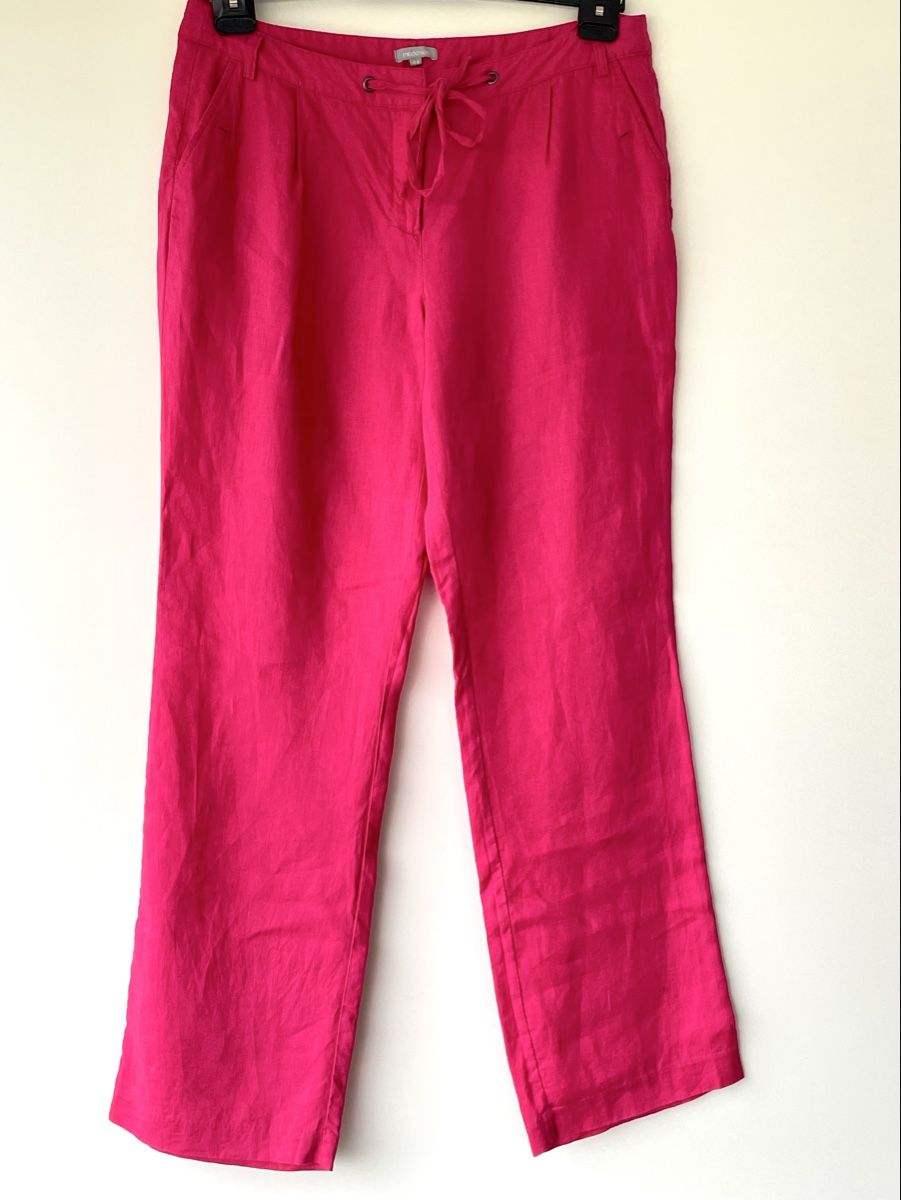 Pantaloni: Pinke Leinenhose Gr. 44, Madison – Usato da Bronschhofen venduto da Sommernacht03 1