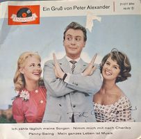 Vinyl EP-Single Peter Alexander - Ein Gruss von Peter Alexan