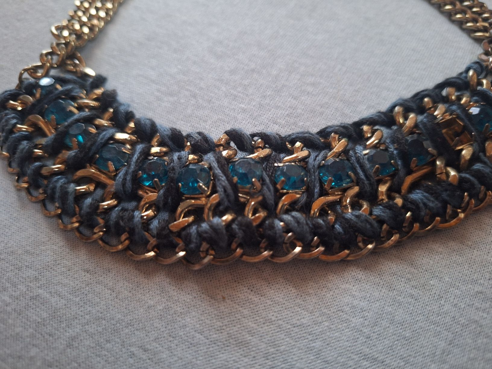 Catenine: Superbe collier ras du cou or et pierres  – Usato da Tannay venduto da v1n1p00h 1