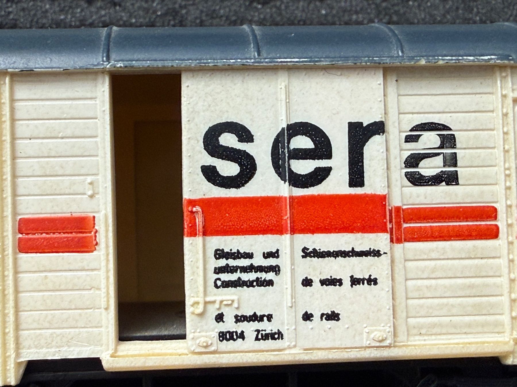 Liliput Modellini di ferrovie: Güterwagen gedeckt K3 Sersa / DC HO – Usato da Jonschwil venduto da sutfra12 7