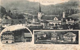 Kloster Magdenau Gasthaus z. Rössli Pfarrhaus Schulhaus SG
