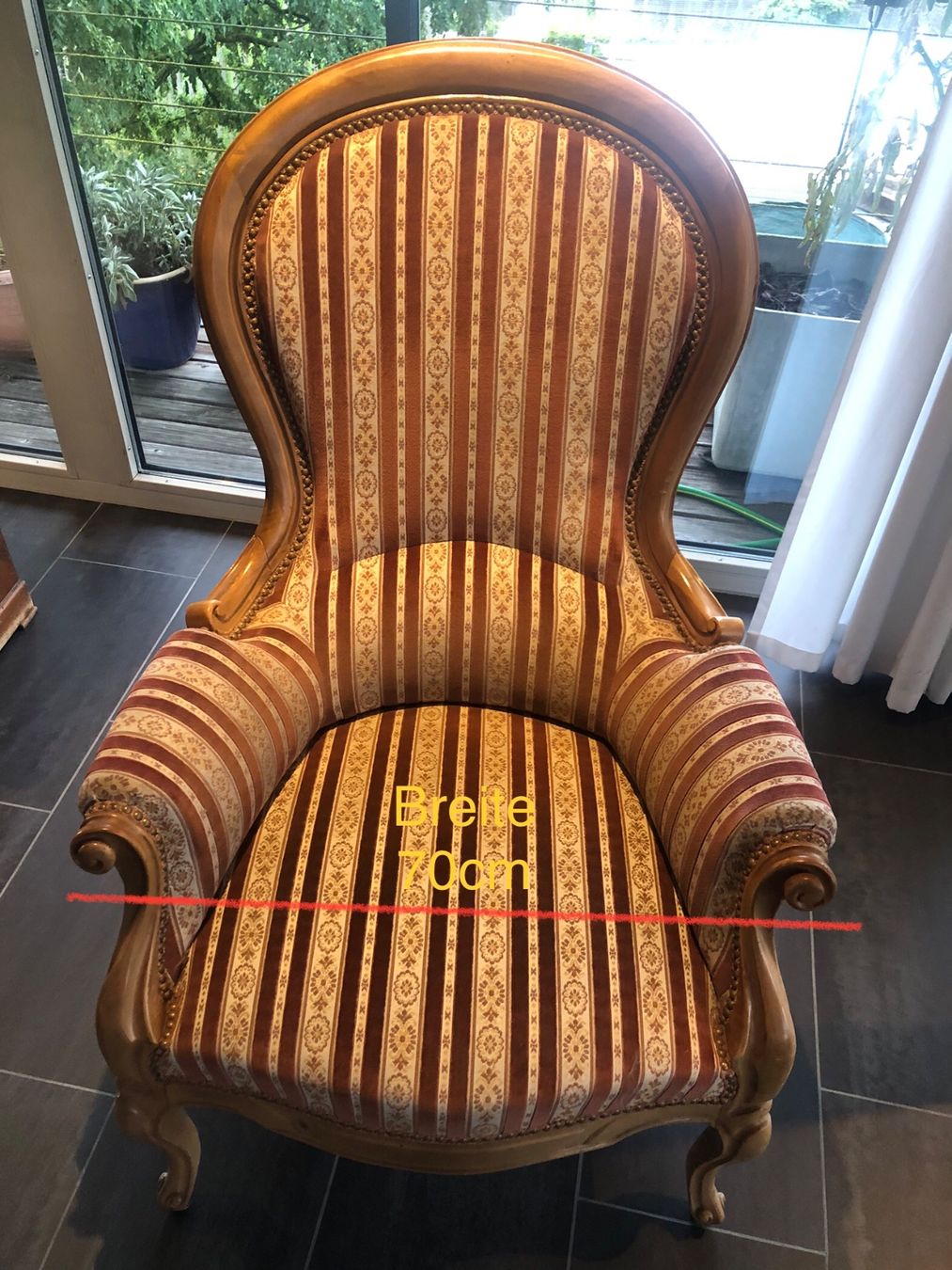 Poltrone: Louis XlV Sessel gestreift – Usato da Wiesendangen venduto da Genitiv