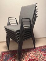6x Schaffner Luzern Gartenstühle – Anthrazit/Grau