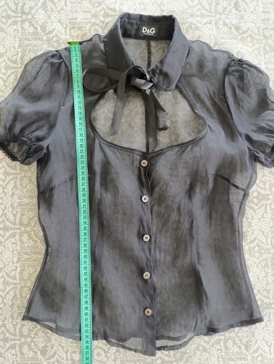 Dolce & Gabbana Blusen: D&G Bluse schwarz transparente kurzarm Grösse XS – Gebraucht aus Hergiswil NW von pol_9dl8 6