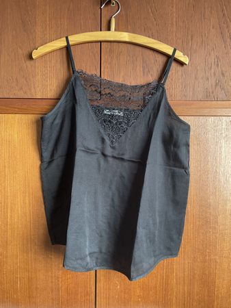 Camisole Globus Schwarz Spitze Grösse M Zustand gut