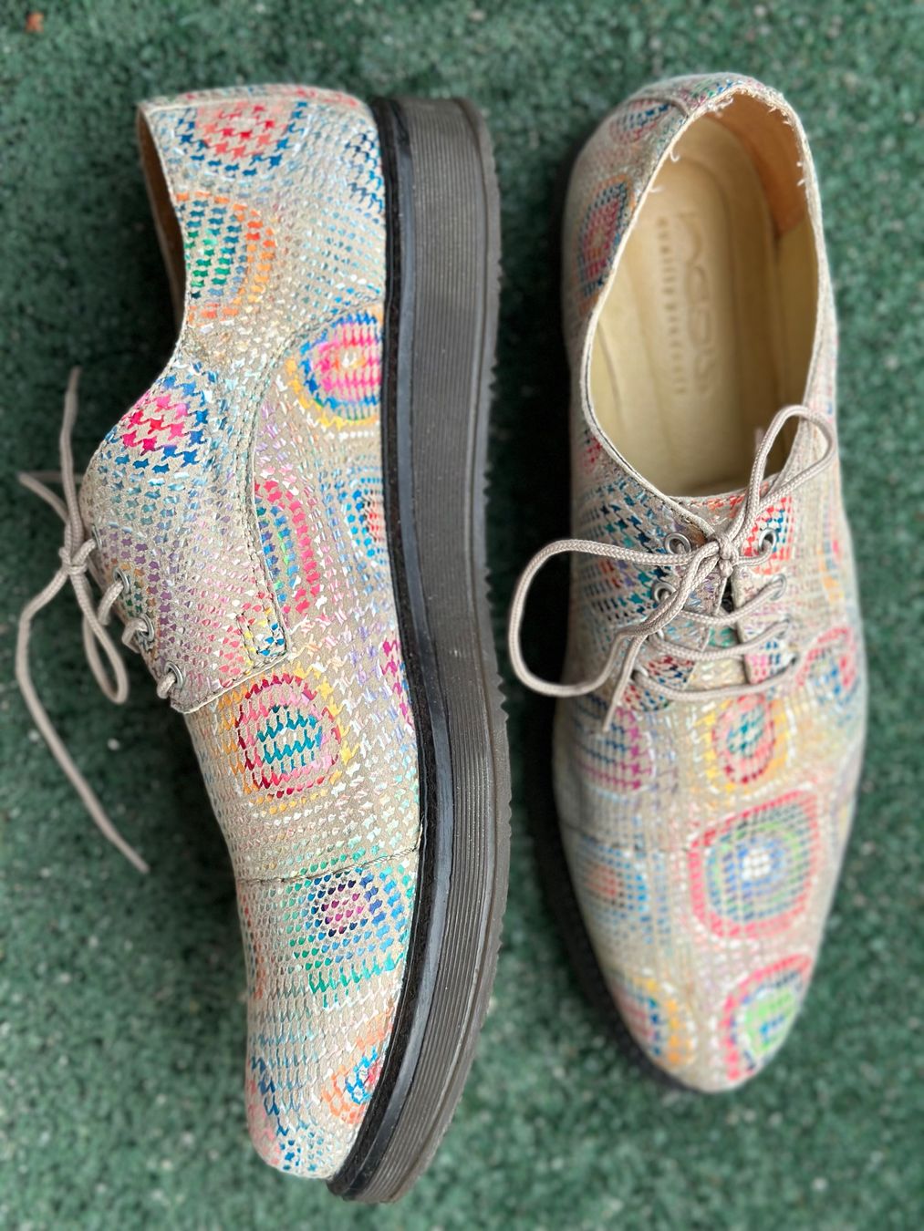 Scarpe da donna: Unique Colorful Patterned Leather Shoes. Size 40 – Nuovo (secondo la descrizione) da Zürich venduto da ter_ckj6 2
