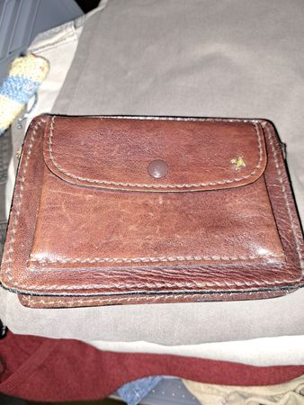Vintage Leder Portemonnaie AIGNER Gürteltasche