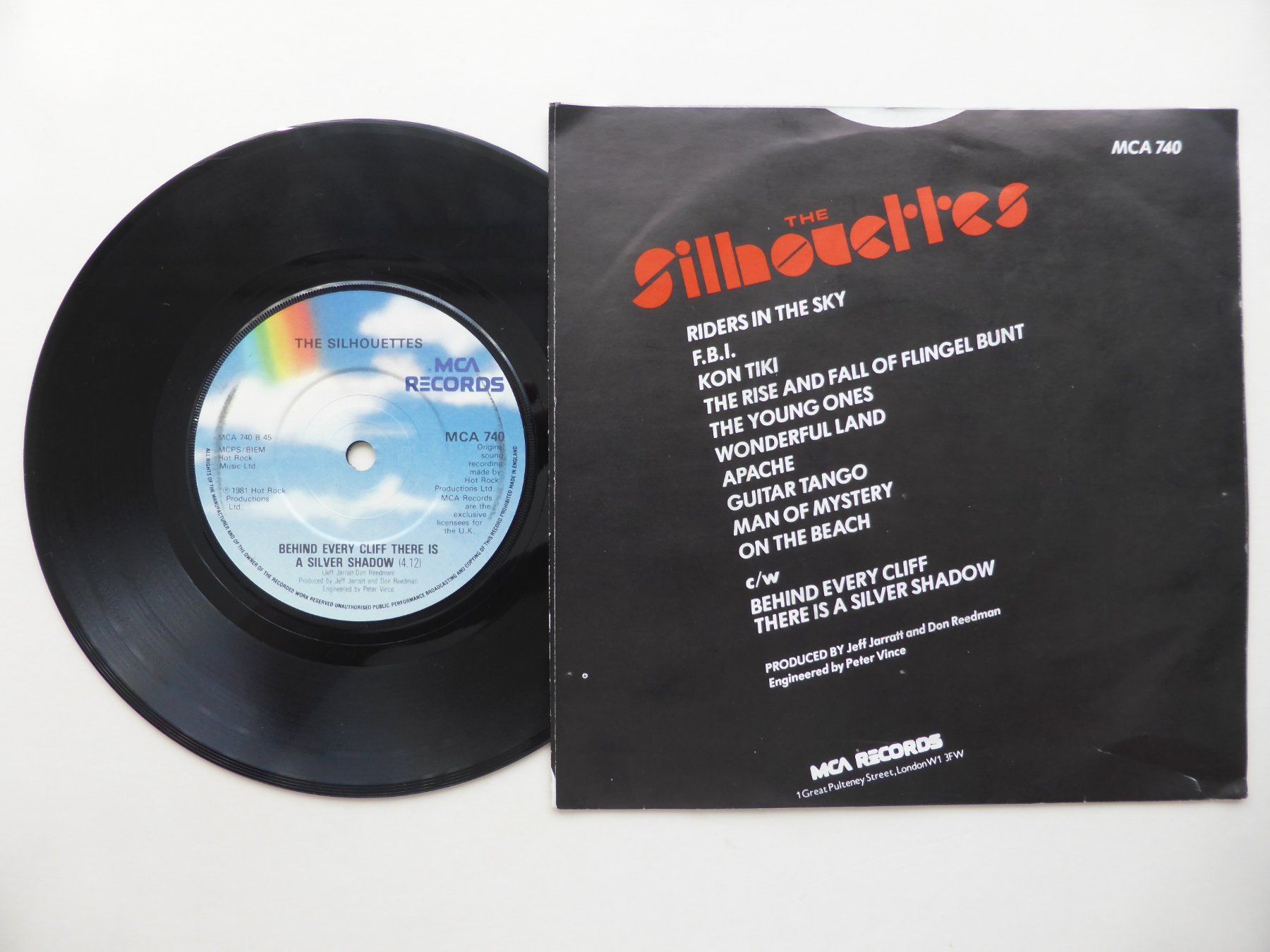 Dischi in vinile: VINYL SINGLE  THE SILHOUETTES – Usato da Küssnacht am Rigi venduto da Mondkinder 1