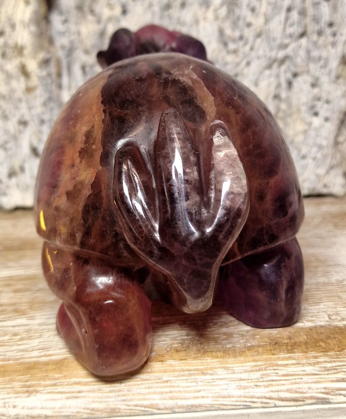 Minerali & Pietre curative: Longgui Drachenschildkröte aus Fluorit 895g – Nuovo (secondo la descrizione) da Matzingen venduto da Shay_Crystalz 6
