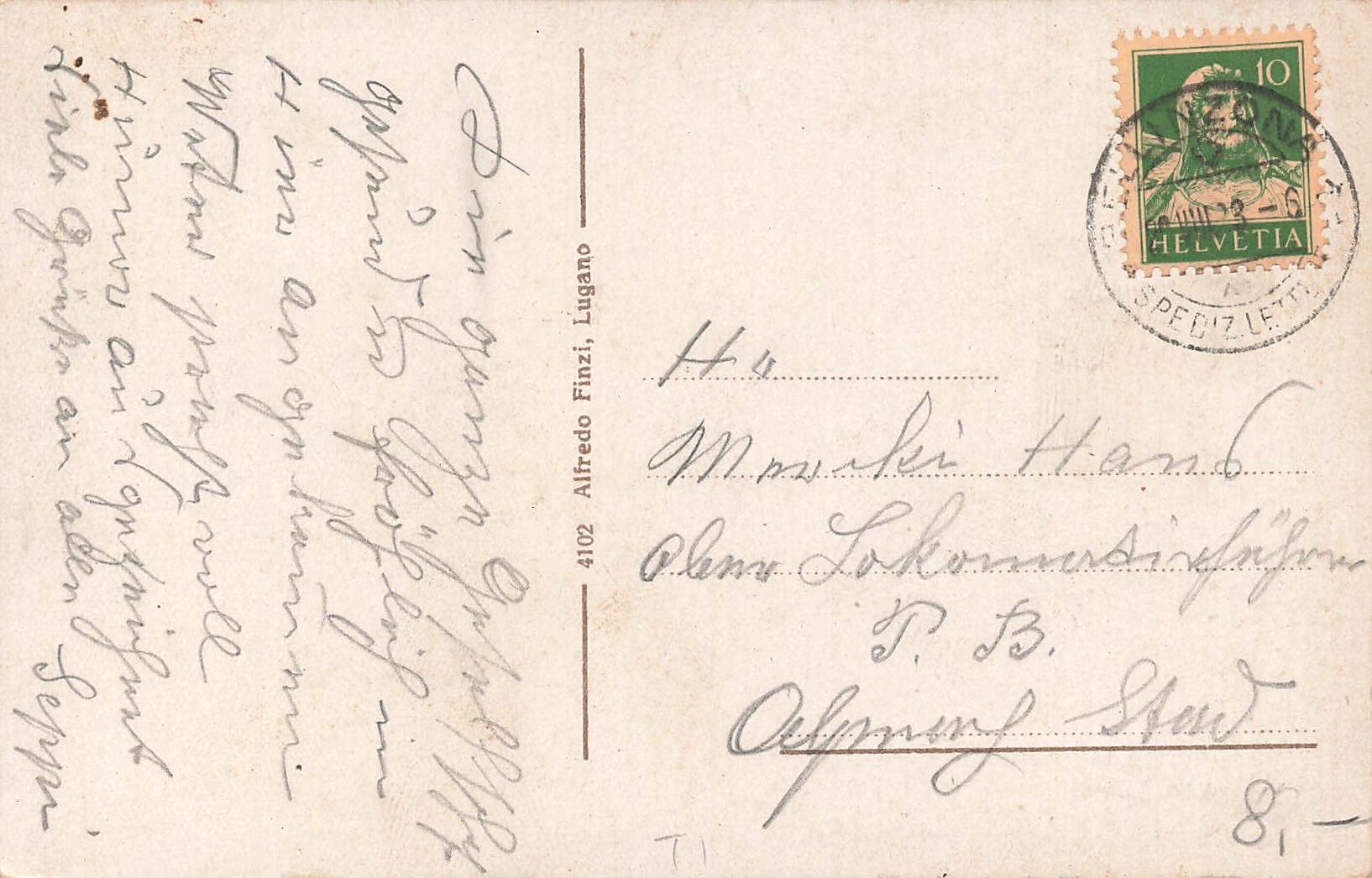 Cartoline postali: Bellinzona TI Bahnhof – Usato da Biasca venduto da Blenio71 1