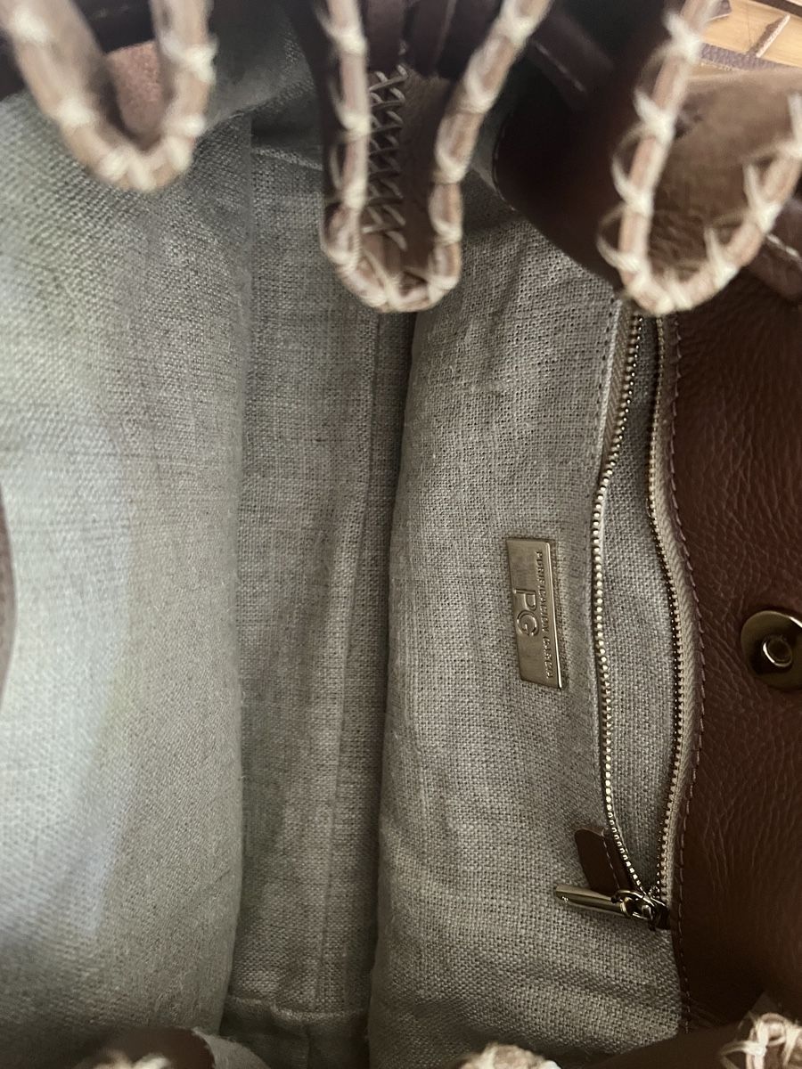 Borse da donna: Sac à main beige avec franges en cuir – Usato da Nyon venduto da ikel78 2