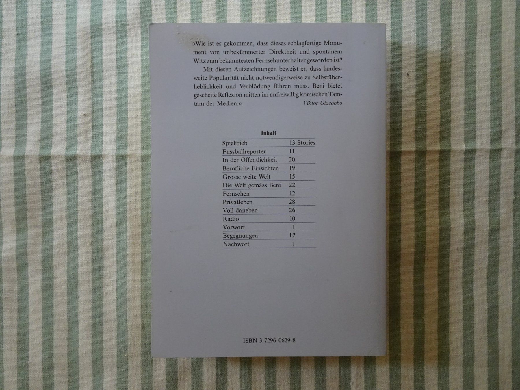 Bücher: Beni Thurnheer - Reden ist immerhin Silber - B718 – Gebraucht aus Küssnacht am Rigi von Bookslove-Divers 2