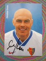 FC BASEL CHRISTAN GROSS TRAINER AUTGRAMMKARTE ANTIK