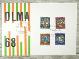 TR10 Enveloppe + Timbre Suisse 1968