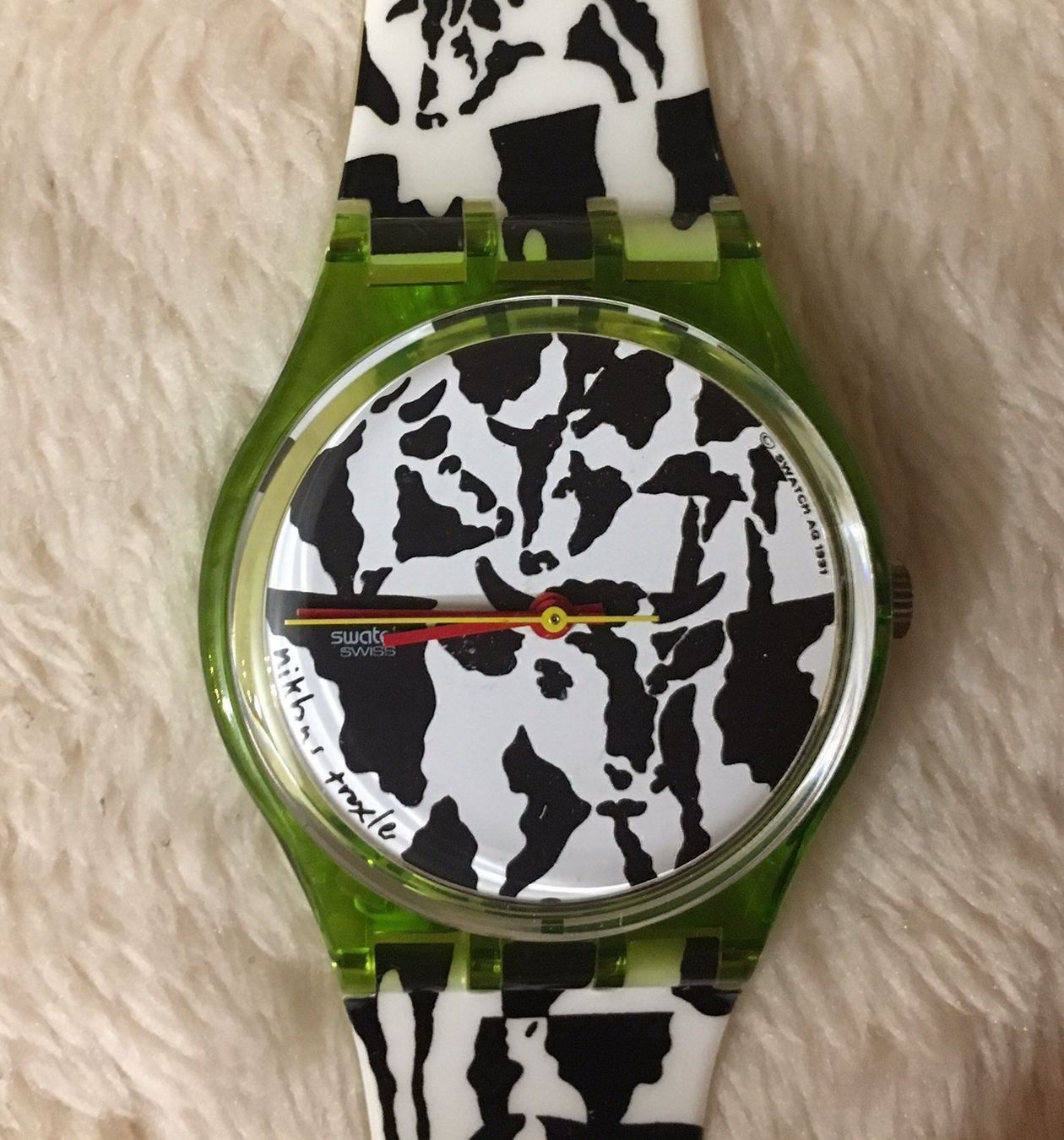 Swatch Orologi: Swatch Uhr Flaeck GZ117 – Nuovo e nell'imballaggio originale da Wattwil venduto da Radical3