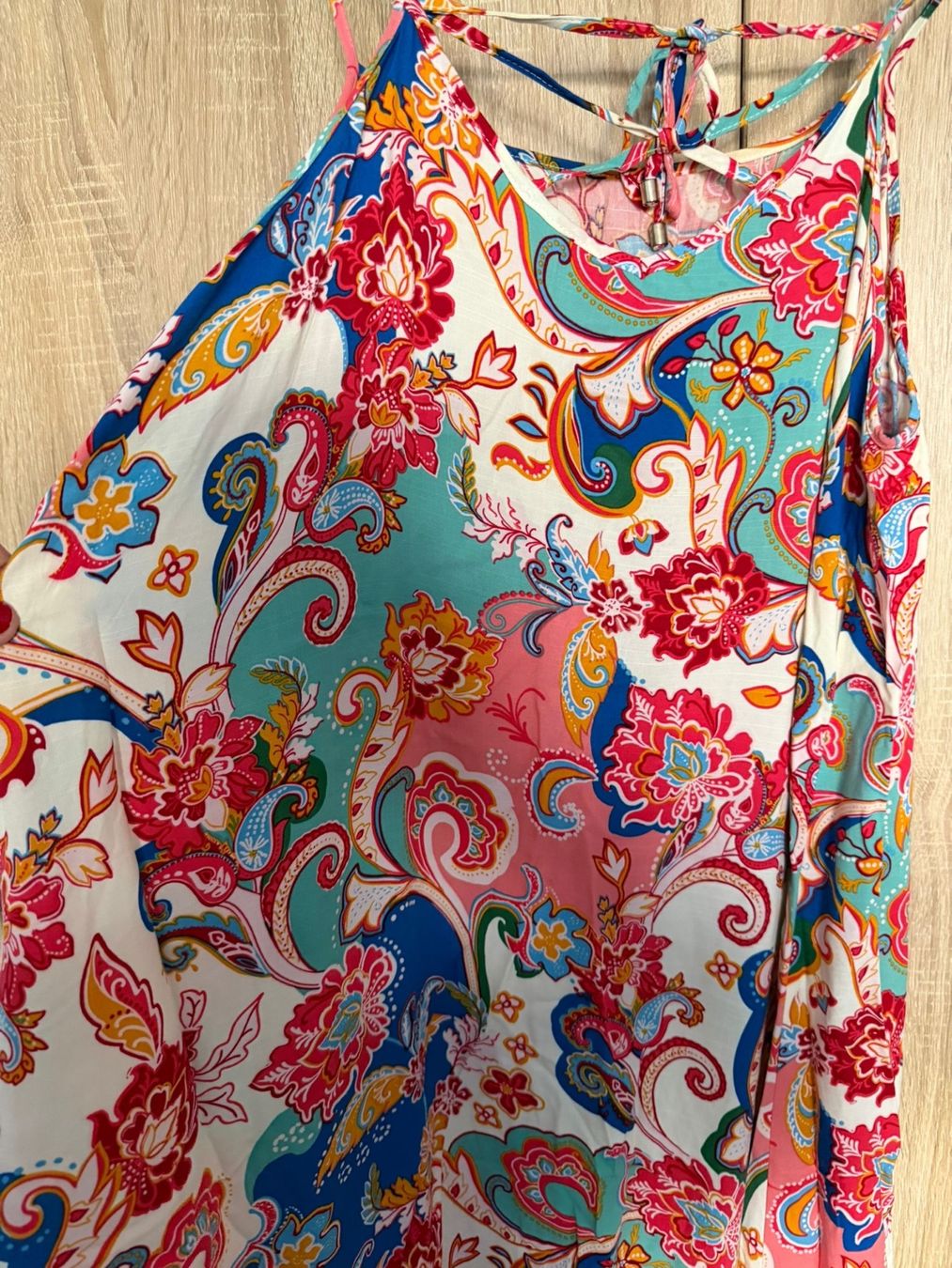 C&A Vestiti: Langes Kleid Marke C&A bunt Viskose Sommer – Usato da Nussbaumen AG venduto da brigitebardot 2