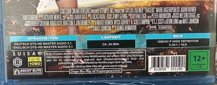 Tutti i DVDs: Top Blu-ray: Tracers - Action mit Taylor Lautner! – Usato da Beringen venduto da Mantafisch1 2