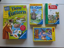 Kinderspiele-Paket (4 Stk.) – HABA & Ravensburger