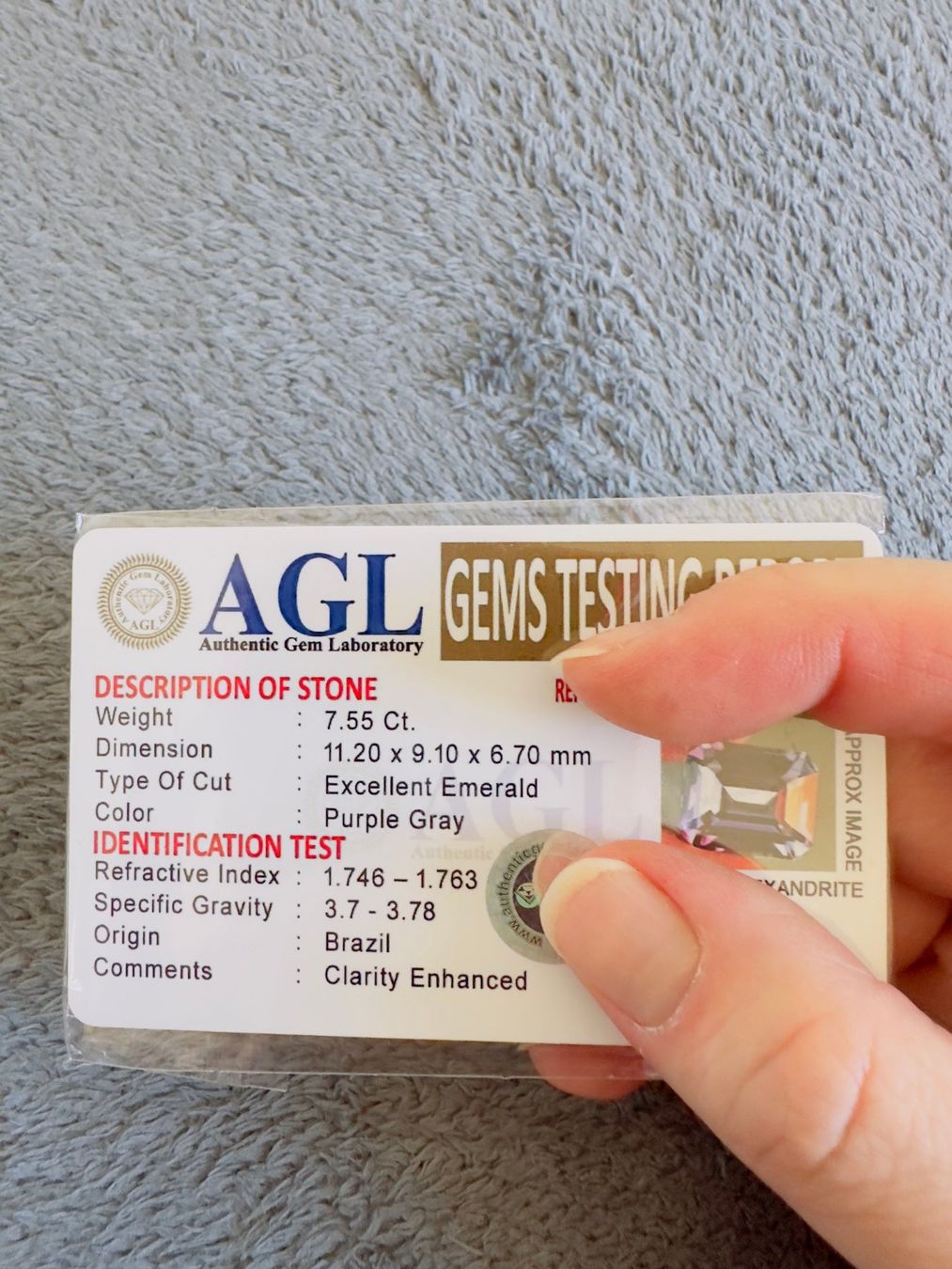 Pietre preziose: 7.55 Ct  Certified – Nuovo e nell'imballaggio originale da Genève venduto da AWWA 4