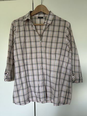 Eterna Bluse Gr. 42 Kariert Top Zustand Herbst Look!